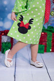 Reindeer Mouse Applique Dress