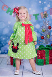 Reindeer Mouse Applique Dress
