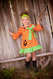 Lime/White Polka Dots Knotted Headband