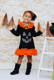 Black/Orange Stripe Knotted Headband