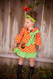 Lime/White Polka Dots Knotted Headband