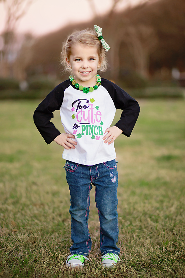 Too Cute to Pinch Raglan Tee