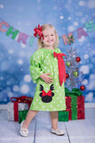 Reindeer Mouse Applique Dress