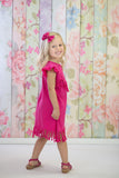 Hot Pink Fringe Dress