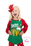 Santa's Little Diva Raglan Shirt