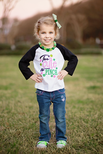 Too Cute to Pinch Raglan Tee