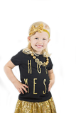 Gold Flower Chunky Necklace