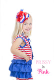 Patriotic Stripes Ruffle Pant Outfit