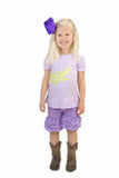 Triple Ruffle Shorties-Lilac